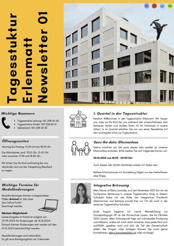 Newsletter TS SJ 24-25, Nr. 1