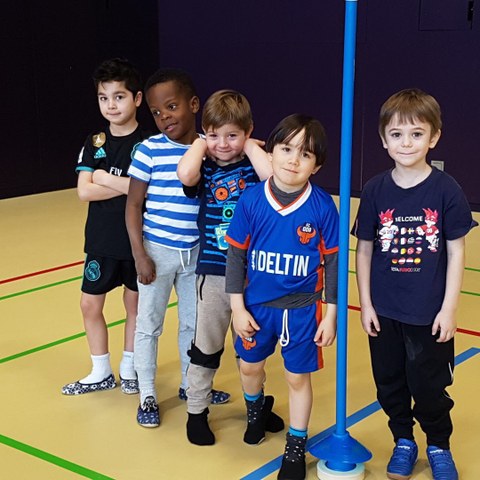 Team blau. Vergrösserte Ansicht